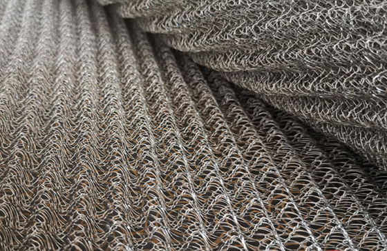 304 Stainless Steel Woven Knitted Wire Mesh Filter for Gas Liquid