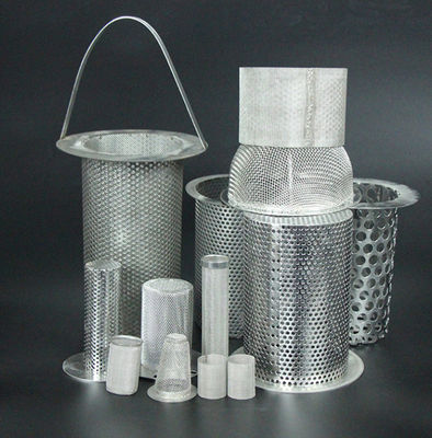 Stainless Steel 304 316l Wire Mesh Filter Tube Perforated Punching