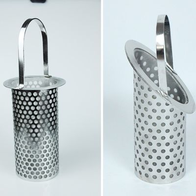 Stainless Steel Perforated Filter Tube with Handle 30mm-600mm