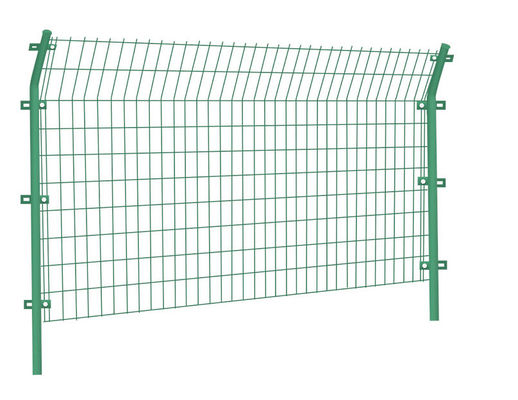 4mm PVC Coated Welded Wire Mesh Panel Green 6ft Galvanized