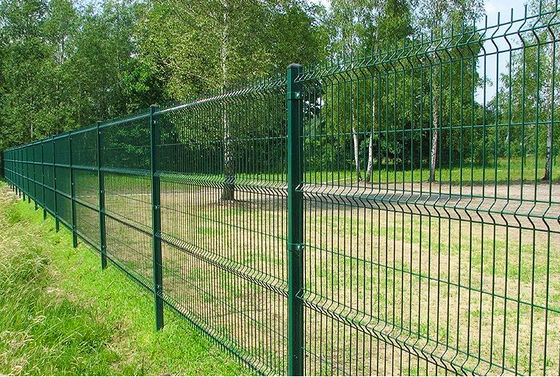 4mm PVC Coated Welded Wire Mesh Panel Green 6ft Galvanized