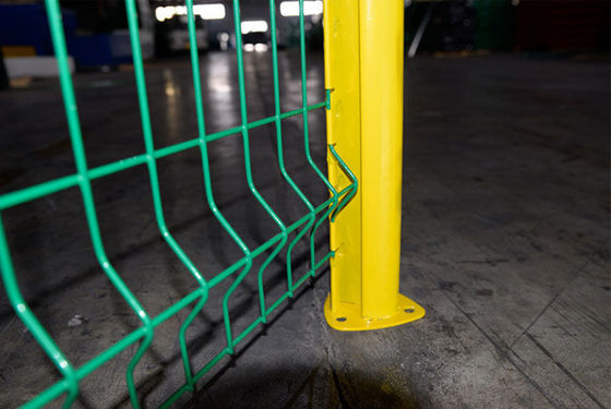 4mm PVC Coated Welded Wire Mesh Panel Green 6ft Galvanized