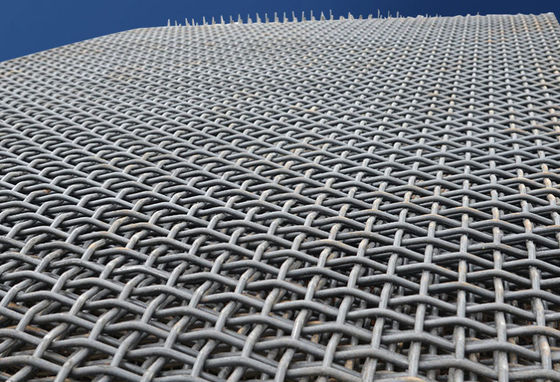 5mm Crimped Woven Wire Mesh Vibrating Screen with Hooks