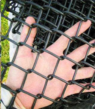 PVC Coated Black Galvanized Chain Link Fence for Sports Fields