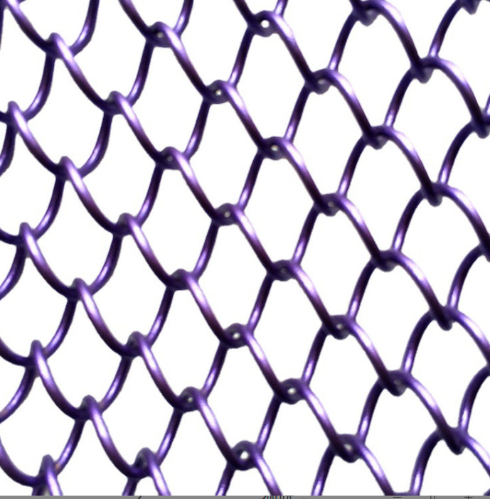 Colorful Aluminum Chain Link Mesh Drapery for Wall Cladding