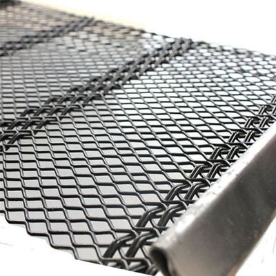Plain Vibrating Screen Crimped Woven Wire Mesh 5mm With Hooks