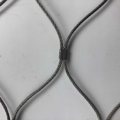 Flexible Strong Stainless Steel Rope Wire Mesh 1x7 Ferruled