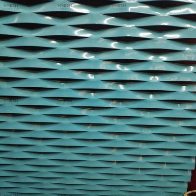 Exterior Wall 4x8 Feet Aluminum Expanded Mesh Sheet  Powder Coated Rustproof
