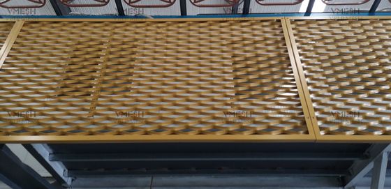 1.5mm 2mm Aluminum Expanded Metal Mesh Ceiling Customized Services