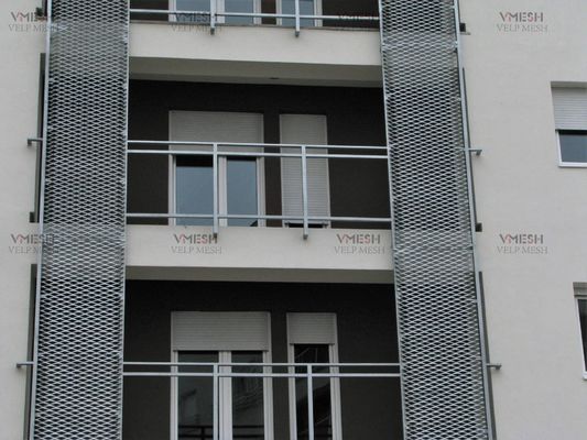 Akzonobel Pvdf Aluminum Expanded Metal Sheet Wall Cladding Facades