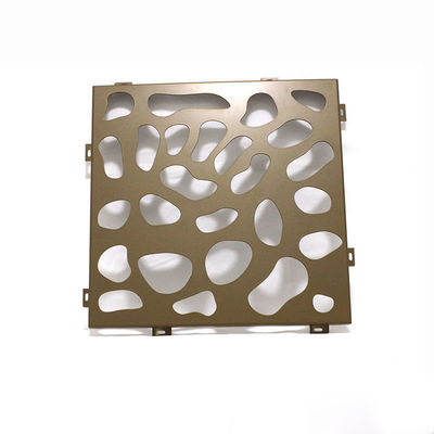 Indoor Architectural Decorative PVDF Perforated Metal Facades 1500x2500mm