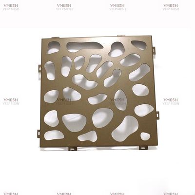 Exterior Wall Architectural Perforated Metal Panels Aluminum Facade Cladding