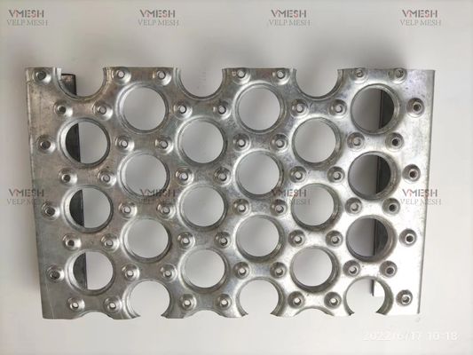 Aluminum 3.5mm Round Hole Non Slip Resistant Safety Grating For Stair Treads