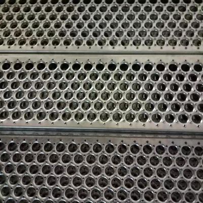 Round Holes Galvanized Steel Plank Grating	Perforated Anticorrosion