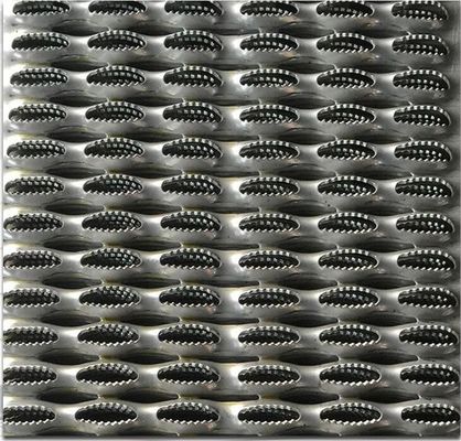 Anti Slip 5 Diamond Walkway Steel Safety Grating Stair Treads Corrosion Proof