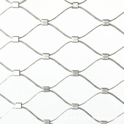 Flexible 304 Stainless Steel Wire Rope Mesh Safety Fencing For Zoo
