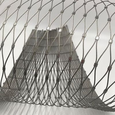 Zoo Mesh Fence Stainless Steel Wire Rope Mesh Net High Strength