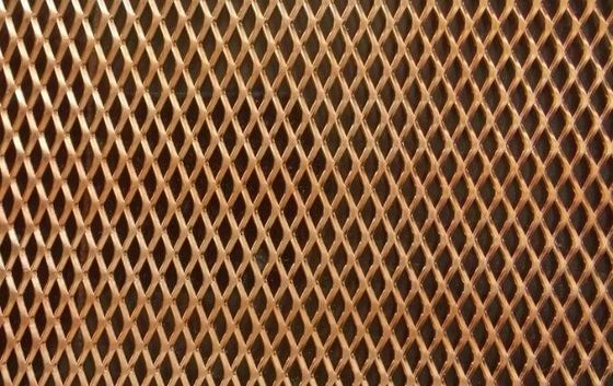 Diamond Shape Small Hole Expanded Metal Mesh Sheet Standard Copper Anticorrosion