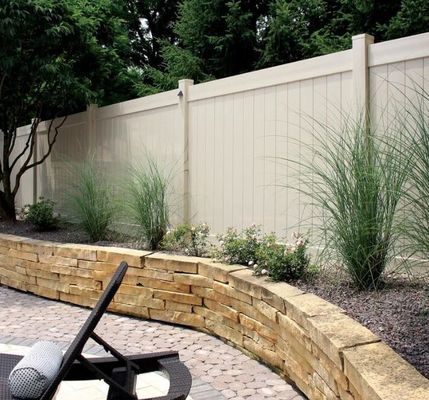 Cheap Vinyl PVC Plastic Privacy Fence With Posts For Home