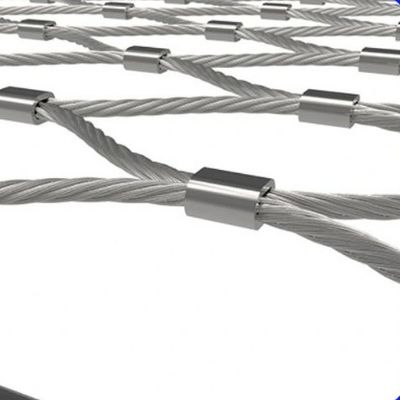 High Flexibility Stainless Steel Woven Wire Rope Mesh Knot