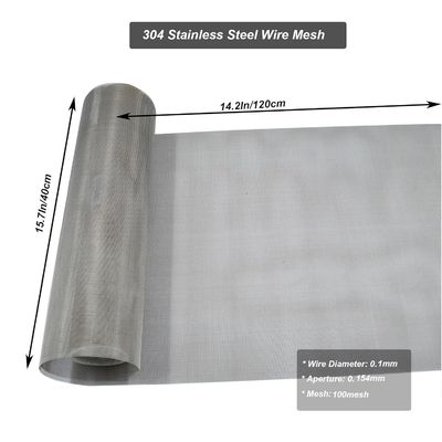 Plain Weave Woven Stainless Steel Screen Mesh Filtration Cloth