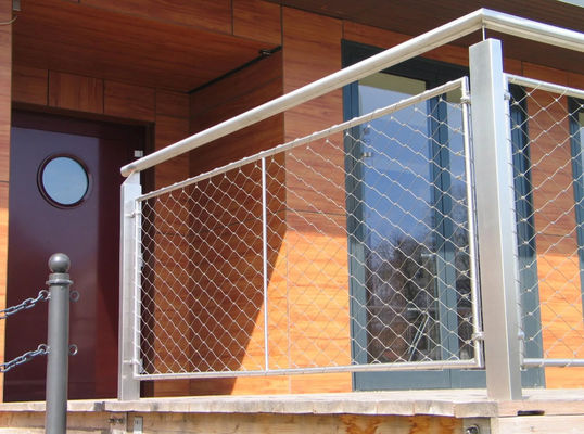 Lightweight Anti-Rust Security Fence Stainless Steel Wire Rope Mesh with Diamond Hole Shape