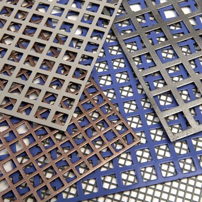 Aluminum Perforated Metal Facade Panels Decorative Curtain Wall Perforated Mesh