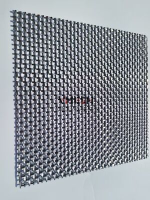 Durable Customized Facade Cladding Wall Exterior and Interior Outdoor Metal Stainless Steel Security Woven Decorative Architectural Wire Mesh