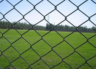 11.5 gauge Green PVC Coated Galvanised Steel Chain Link Fencing 20m 30m