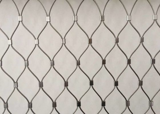 Stainless Steel Rope Wire Mesh 3.0mm 3.2mm PVDF Coated Safety Net