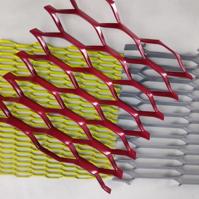 1.22*2.44m Aluminum Expanded Wire Mesh Building Decorative Materials rustproof