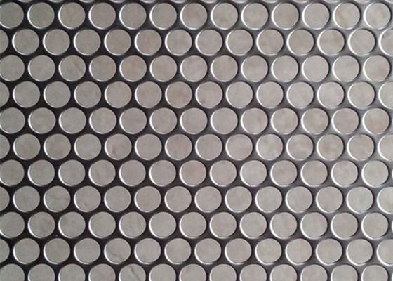 PVDF Round Hole Perforated Metal Mesh 1.22*2.44m