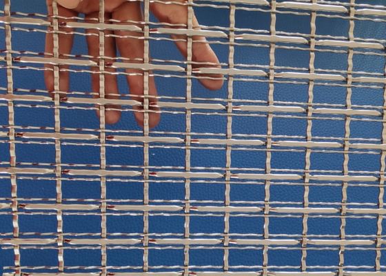 Hand Woven Brass Architectural Metal Mesh 1.8mm 2.0mm Wire Metal Lattice Sheet