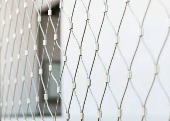 SS316 Diamond Stainless Steel Cable Net OEM ODM For Stair Railings