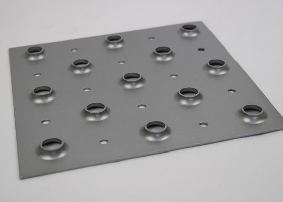 3.0mm Galvanized Perforated Metal Mesh 65% Open Rate Dimpled Sheet Gratings