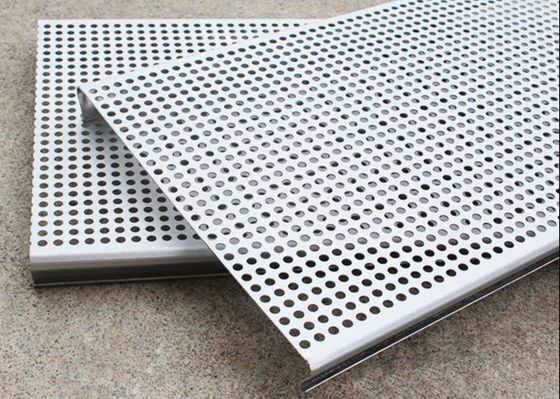 PVC Coated 3003H24 Aluminum Perforated Metal Ceiling Tiles Suspended