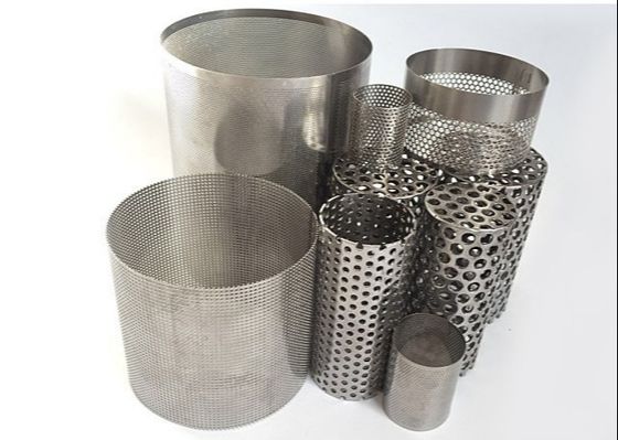 Velp Cylinder Perforated Metal Mesh Galvanized Anodized Perforated Filter Tube