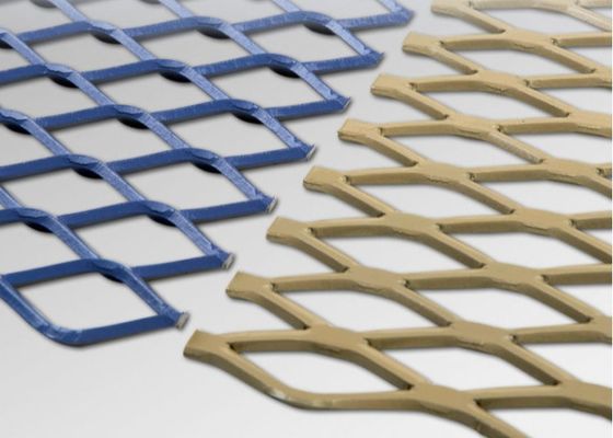 Heavy Duty Expanded Metal Catwalk Grating 500g/sqm Zinc coating ASTMA36