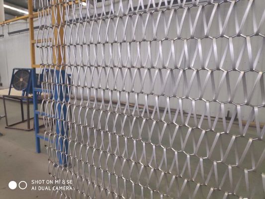 Fire Proof Customization Architectural Metal Mesh For Facade Deco