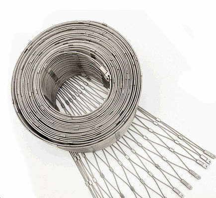 High Strength Stainless Steel Rope Mesh Balustrade Architectural 7x19 2.5mm