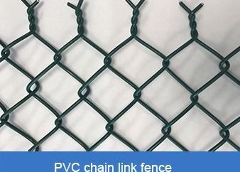 6ft Galvanized PVC Coated Chain Link Fence ASTM E2016 ISO9001