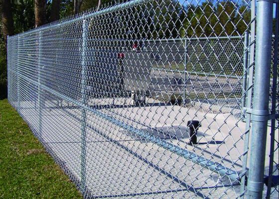 Pvc Coated Wire Mesh 50 Ft Chain Link Fence Playground Diamond
