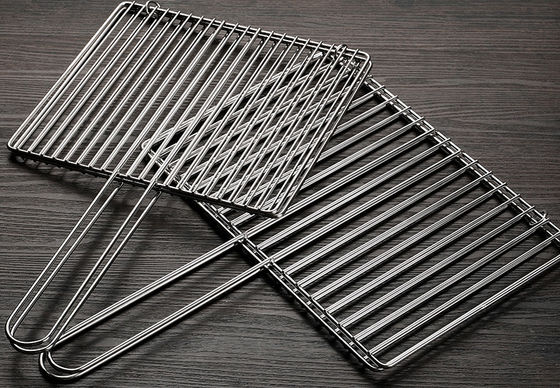 Folding Rust Proof Bbq Grilling Basket Stainless Steel Bbq Net Mesh For Fish
