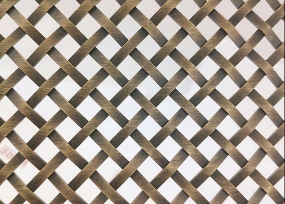 Flexible 304 316 Stainless Steel Architectural Woven Wire Mesh 2.5m 4.0m Width