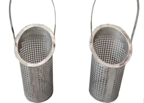 OEM ODM SS Filter Mesh 20mm Round Hole Perforated Filter Tube With Handle