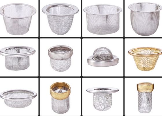 SS304 316L 45mm Dia Stainless Steel Mesh Strainer Filtering Tabacco Cap Shape For Hookah