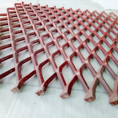 Fencing Raised Expanded Metal Diamond Mesh Carbon Steel 3.14lbs Grating Grid
