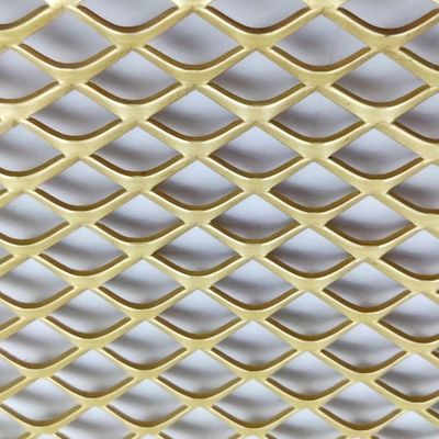 Decorative Aluminum 2mm Expanded Metal Mesh For Ceiling And Curtain Wall