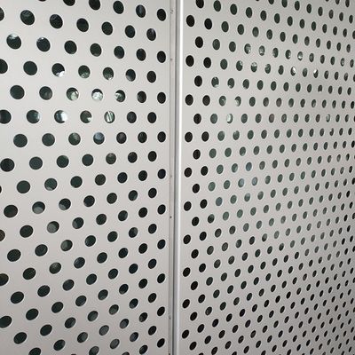 20 Gauge Decorative Round Hole Perforated Metal Mesh Sheet For Balcony