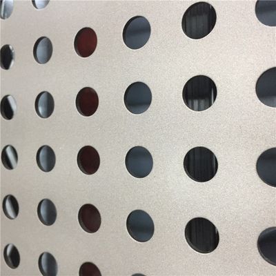 Interior Decorative Aluminum Perforated Metal Sheet Pvc Coating For Building
